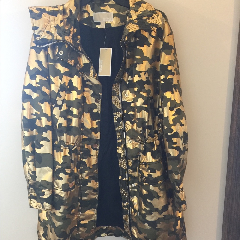 Michael Kors Gold Camo Jacket